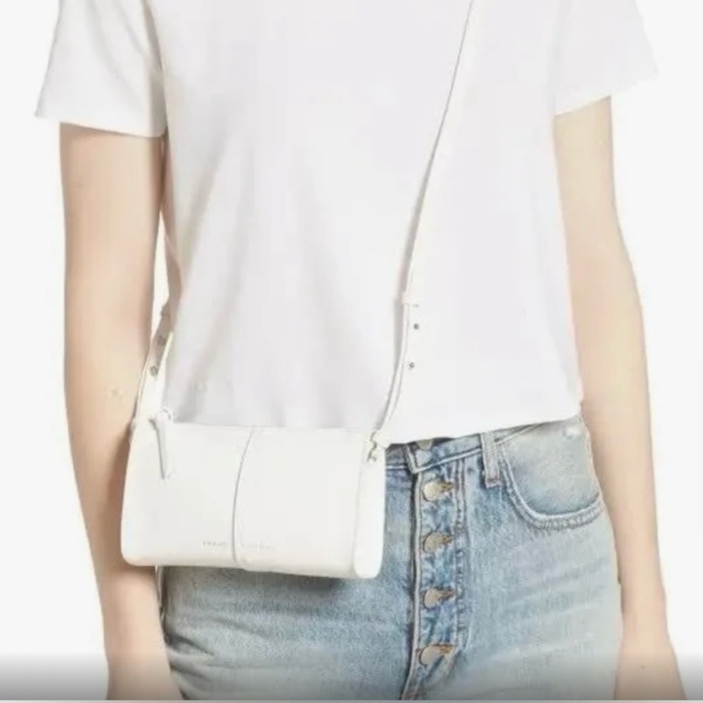 Frame Les Second Calfskin Leather crossbody wallet/bag